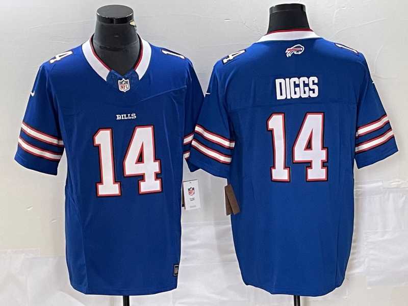 Men%27s Buffalo Bills #14 Stefon Diggs Blue 2023 FUSE Vapor Limited Stitched Jersey
